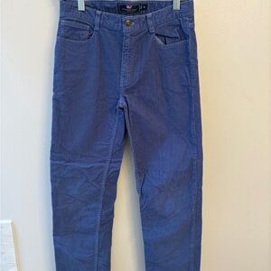 Vineyard Vines boys size 14 Corduroy Pants Blue adjustable waist